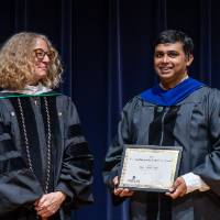 Provost Drake and Imran Mazid